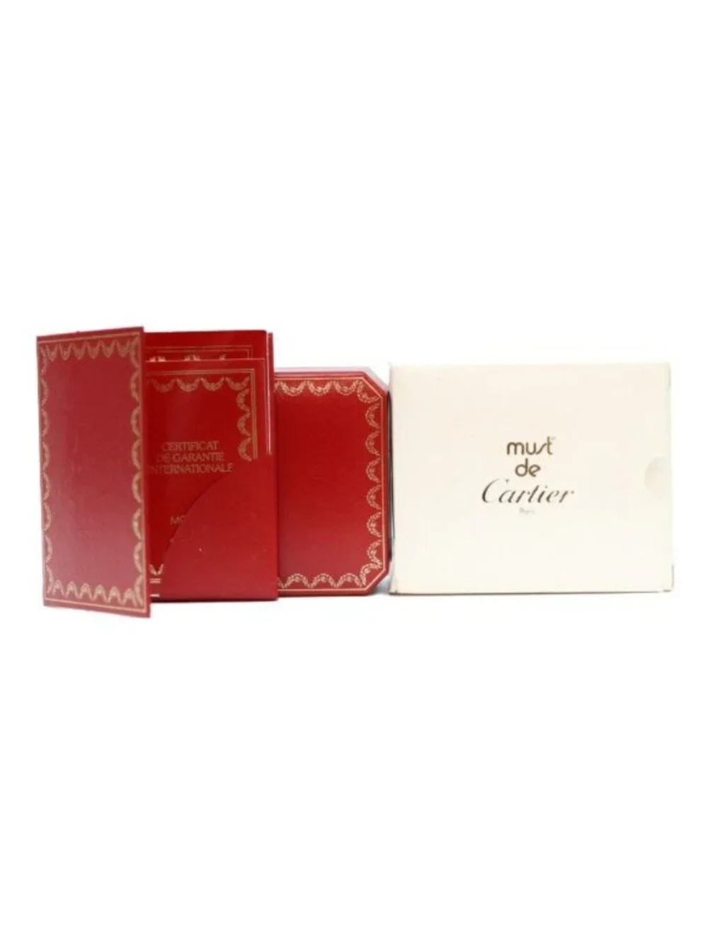 Cartier 925 Must Colise Vermeil SM Gold Dial Quartz Leather